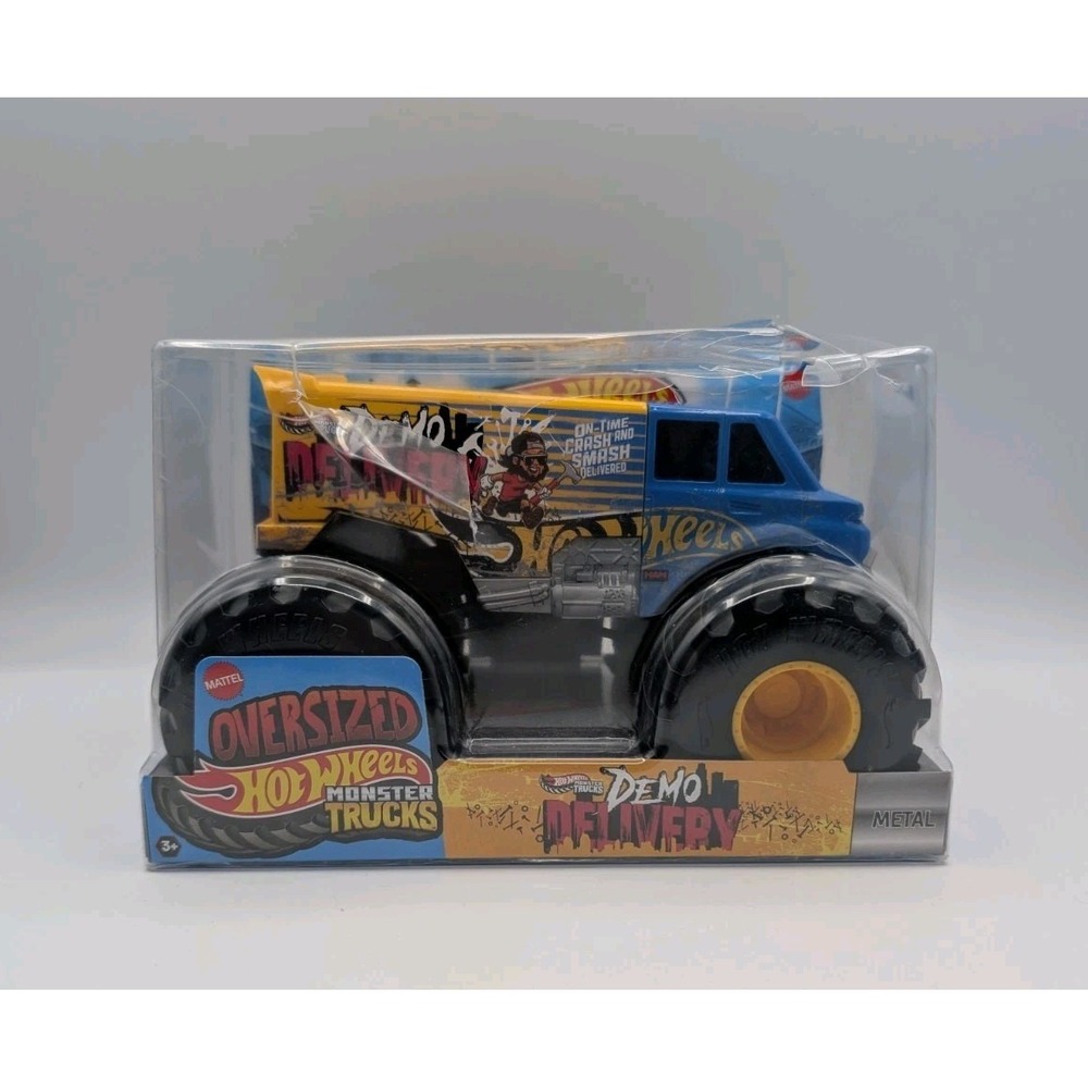 Hot Wheels Oversized Monster Truck Demo Delivery 1:24 Scale Die-Cast‎ Box Damage